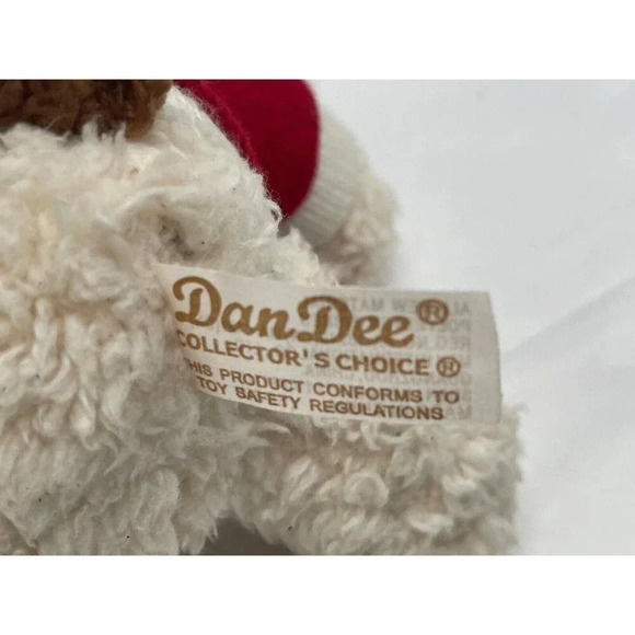 Dan Dee  Valentines Dog with Red Heart sweater  Plush Stuffed Animal Toy - Picture 12 of 14